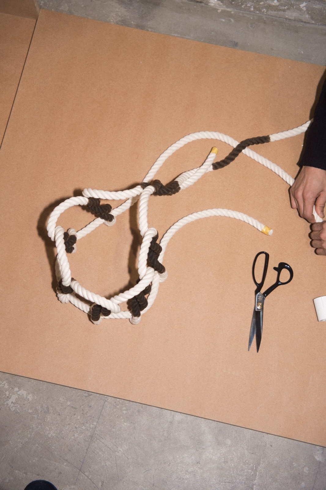 Printed Light-Paper spread on a desk